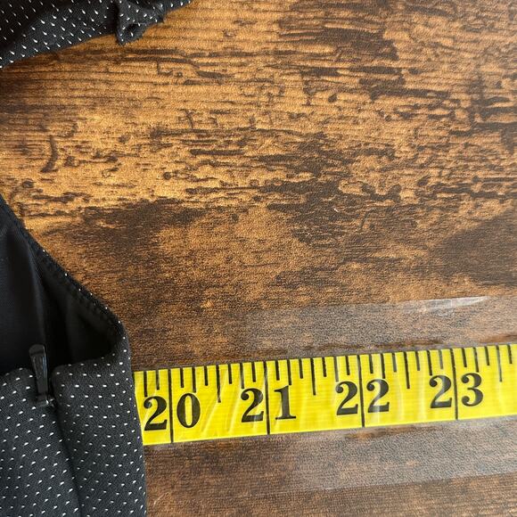 Vintage Talbots Micro Polka Dot Dress 12 Swing Retro Sweetheart Y2K Formal EUC - Picture 4 of 9